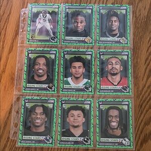 Rising Stars Football Trading Cards Set
